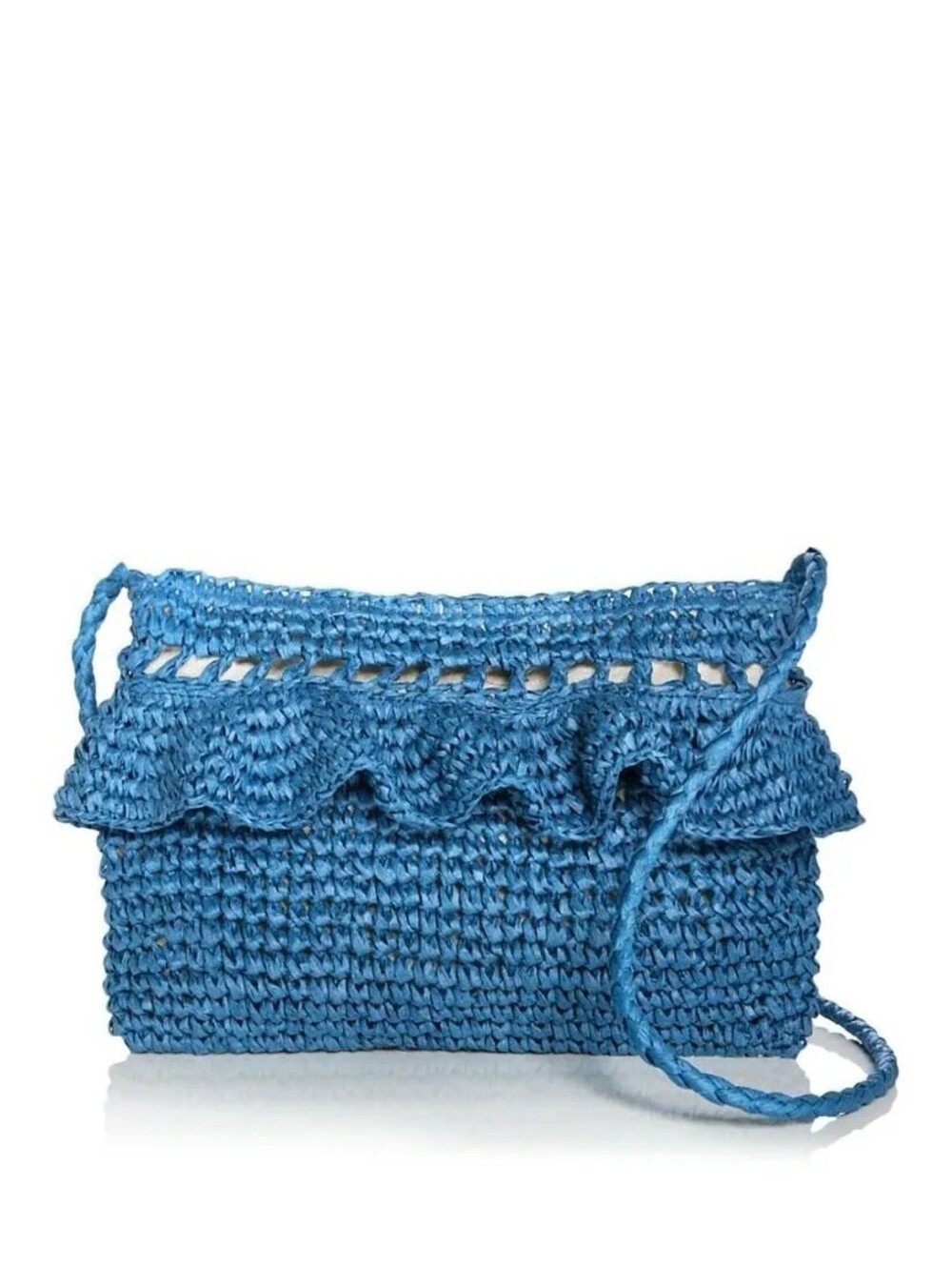 Aqua Gypsy Raffia Clutch Navy  $98